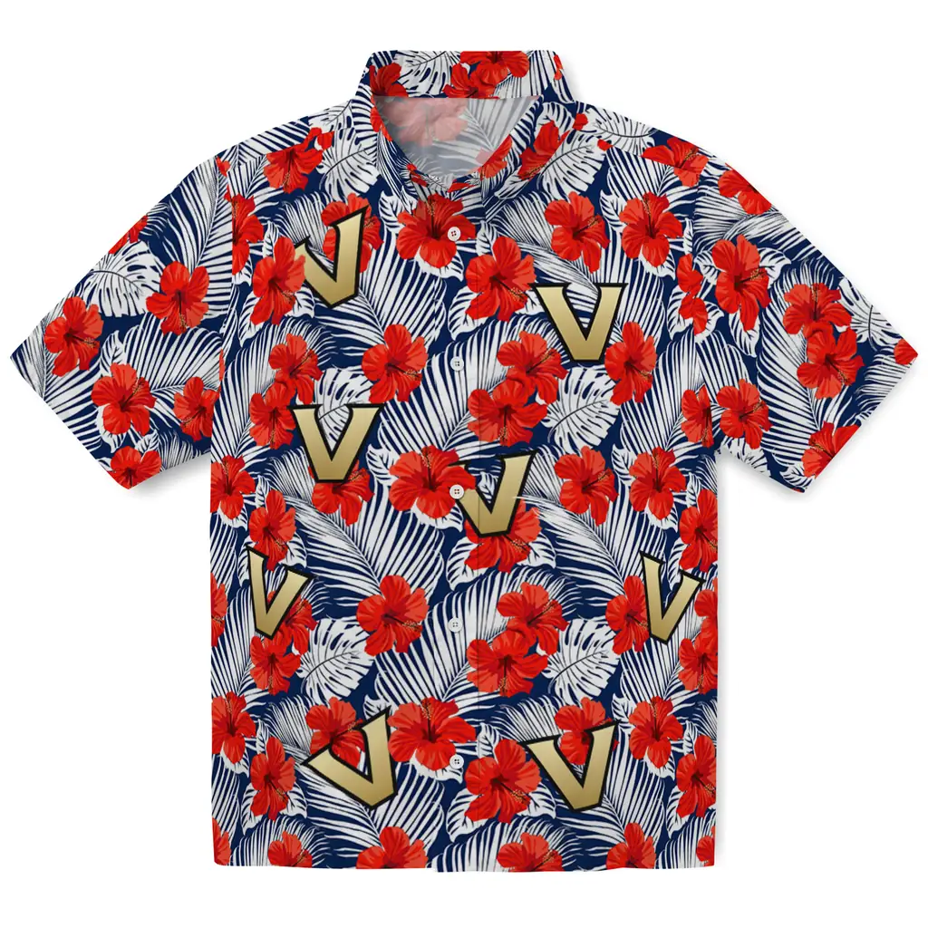 Vanderbilt Commodores Hawaiian Shirt - Hibiscus Fiesta vanderbilt commodores hibiscus fiesta red royal blue hawaiian shirts best selling