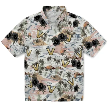 vanderbilt commodores hibiscus seaside white hawaiian shirts best selling