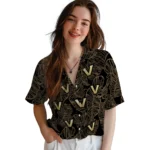 Vanderbilt Commodores Hawaiian Shirt – Leaf Outline