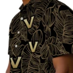 Vanderbilt Commodores Hawaiian Shirt – Leaf Outline