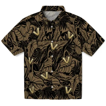 vanderbilt commodores monstera layer black hawaiian shirts best selling
