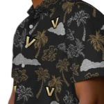 Vanderbilt Commodores Hawaiian Shirt – Palm And Clouds