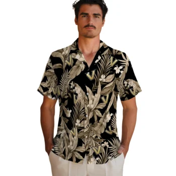 vanderbilt commodores palm leaves black hawaiian shirts fashion forward