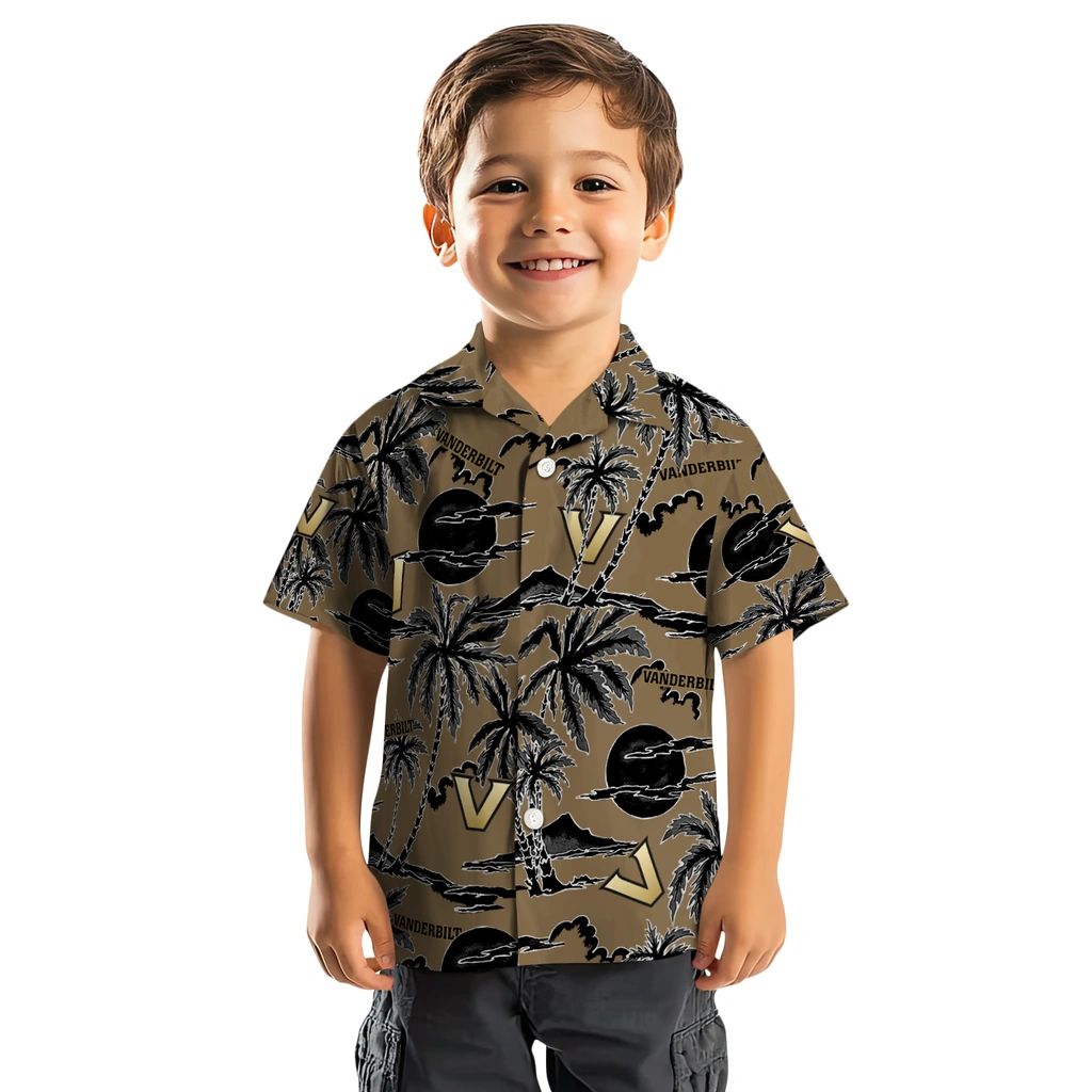 Vanderbilt Commodores Hawaiian Shirt - Palm Sunset vanderbilt commodores palm sunset hawaiian shirts top rated