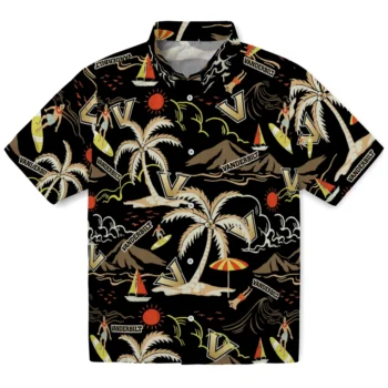 vanderbilt commodores palm tree island black hawaiian shirts best selling