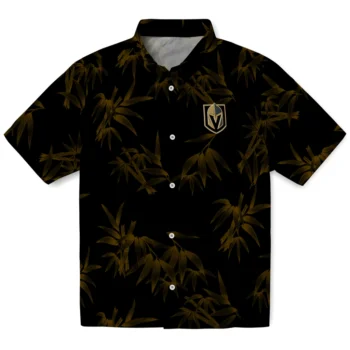 vegas golden knights bamboo branches tan black hawaiian shirts best selling