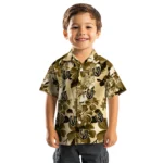 Vegas Golden Knights Hawaiian Shirt – Hibiscus Arrangement