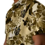 Vegas Golden Knights Hawaiian Shirt – Hibiscus Arrangement