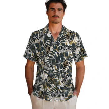 vegas golden knights hibiscus overlay hawaiian shirts fashion forward