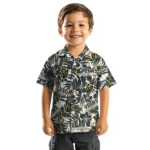 Vegas Golden Knights Hawaiian Shirt – Hibiscus Overlay