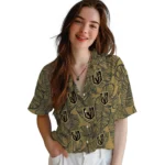 Vegas Golden Knights Hawaiian Shirt – Leaf Outline