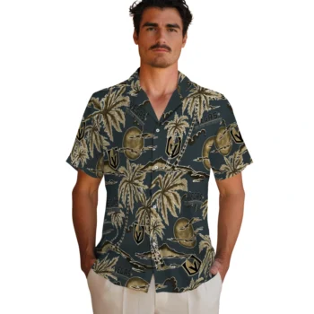vegas golden knights palm sunset hawaiian shirts fashion forward