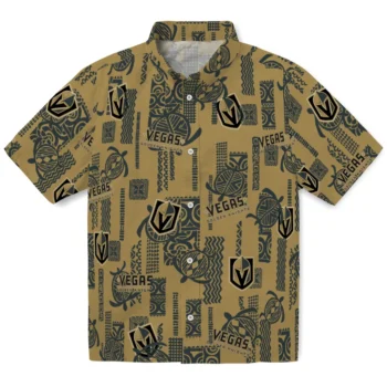 vegas golden knights turtle lines tan hawaiian shirts best selling