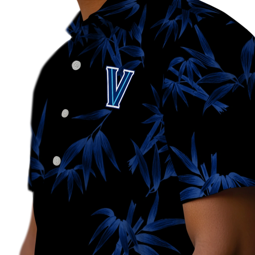 Villanova Wildcats Hawaiian Shirt - Bamboo Branches villanova wildcats bamboo branches navy black hawaiian shirts trendy