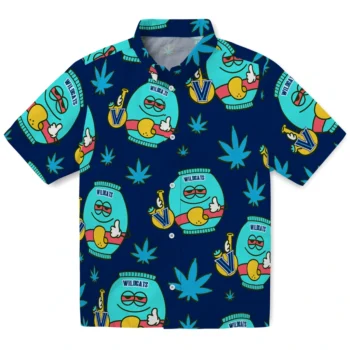 villanova wildcats bong smile navy hawaiian shirts best selling