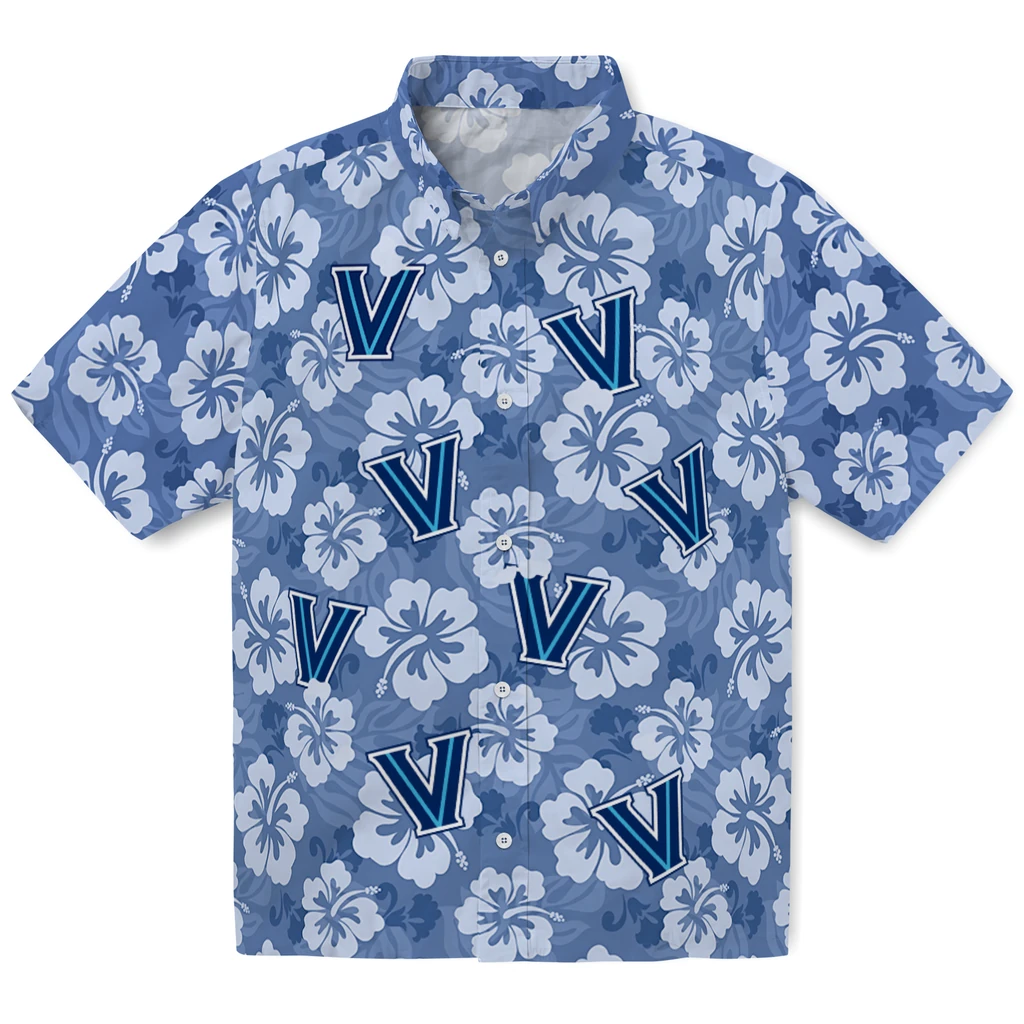 Villanova Wildcats Hawaiian Shirt - Hibiscus Cluster villanova wildcats hibiscus cluster navy hawaiian shirts best selling