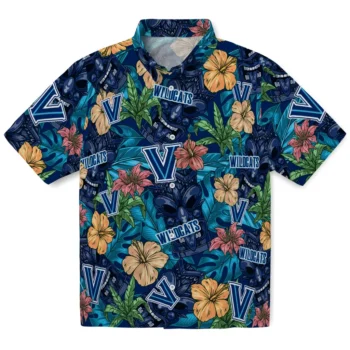 villanova wildcats tiki jungle navy hawaiian shirts best selling