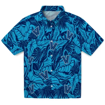 villanova wildcats monstera layer navy hawaiian shirts best selling