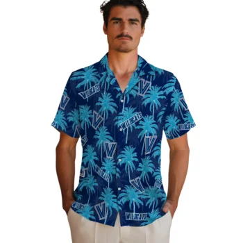 villanova wildcats palm grove navy hawaiian shirts fashion forward