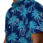 Villanova Wildcats Hawaiian Shirt – Palm Tree Motif