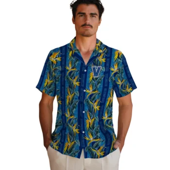 villanova wildcats paradise vines navy hawaiian shirts fashion forward