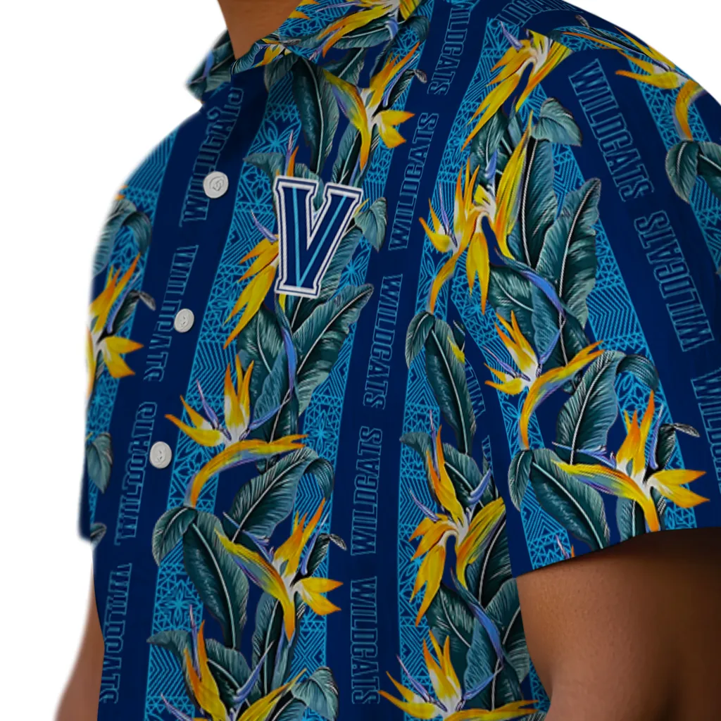 Villanova Wildcats Hawaiian Shirt - Paradise Vines villanova wildcats paradise vines navy hawaiian shirts trendy