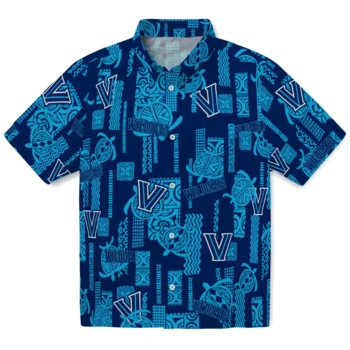 villanova wildcats turtle lines navy hawaiian shirts best selling