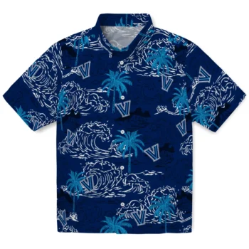 villanova wildcats wave palm navy hawaiian shirts best selling