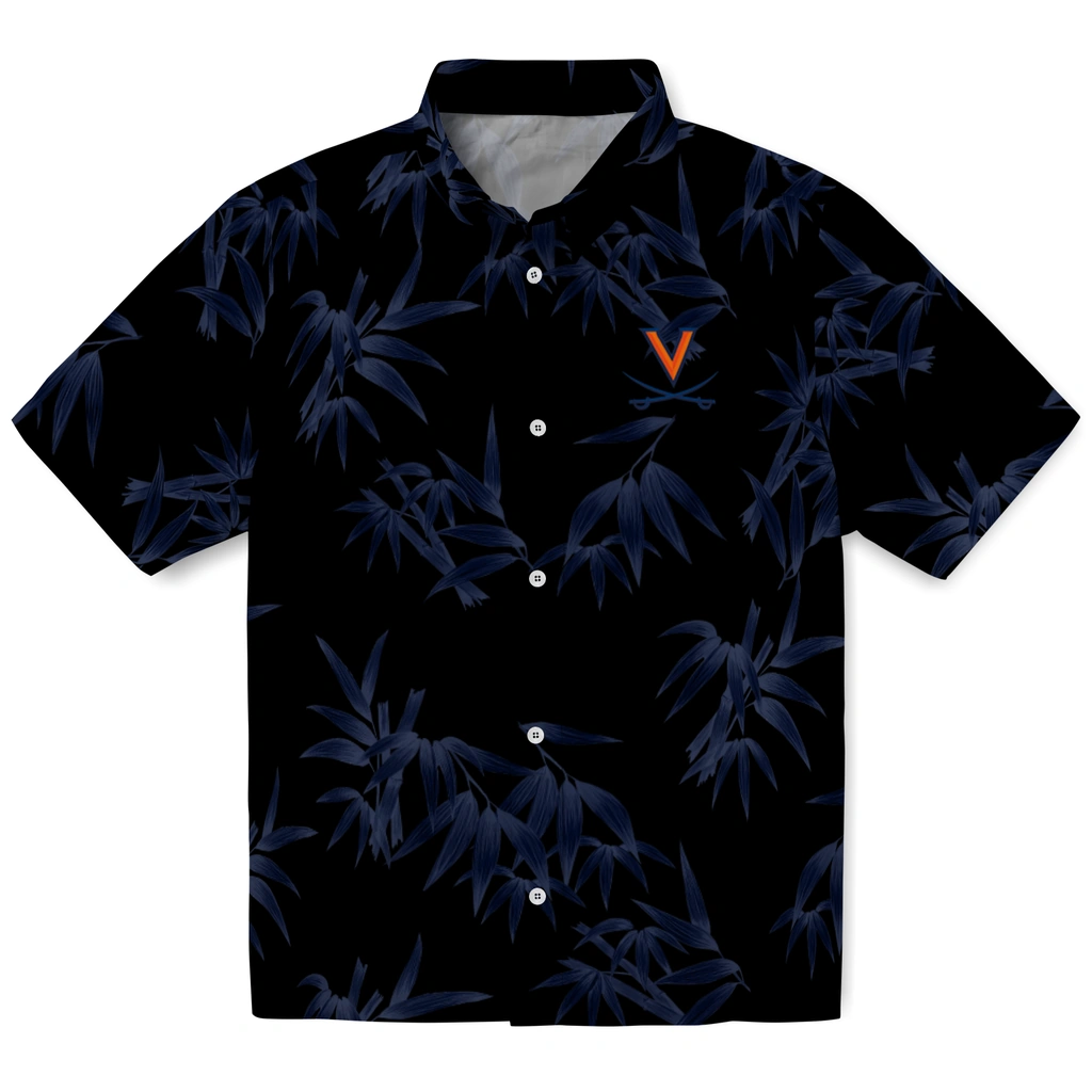 Virginia Cavaliers Hawaiian Shirt - Bamboo Branches virginia cavaliers bamboo branches blue black hawaiian shirts best selling