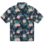 Virginia Cavaliers Hawaiian Shirt – Flamingo and Hibiscus