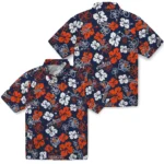 Virginia Cavaliers Hawaiian Shirt – Hibiscus Flower Design