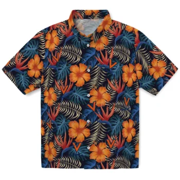 virginia cavaliers hibiscus foliage hawaiian shirts best selling