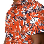 Virginia Cavaliers Hawaiian Shirt – Hibiscus Overlay