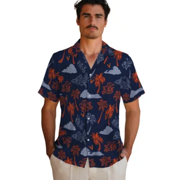 virginia cavaliers palm and clouds blue hawaiian shirts fashion forward