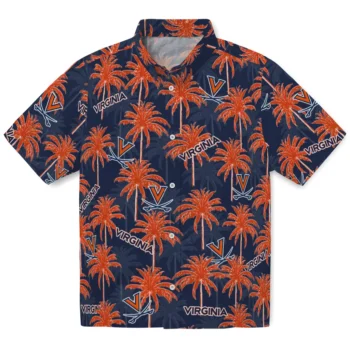 virginia cavaliers palm grove blue hawaiian shirts best selling