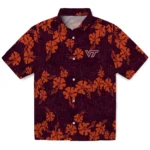 Virginia Tech Hokies Hawaiian Shirt – 50th State Flower
