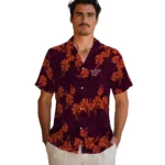 Virginia Tech Hokies Hawaiian Shirt – 50th State Flower