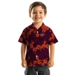 Virginia Tech Hokies Hawaiian Shirt – 50th State Flower
