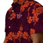 Virginia Tech Hokies Hawaiian Shirt – 50th State Flower