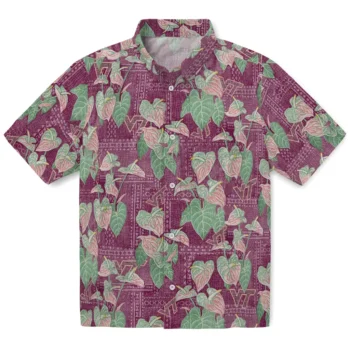 virginia tech hokies anthurium overlay maroon hawaiian shirts best selling