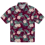 Virginia Tech Hokies Hawaiian Shirt – Flamingo and Hibiscus