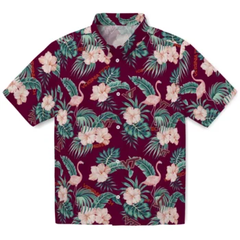 virginia tech hokies flamingo palms maroon hawaiian shirts best selling