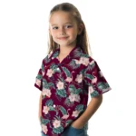 Virginia Tech Hokies Hawaiian Shirt – Flamingo and Hibiscus
