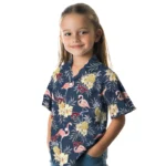 Virginia Tech Hokies Hawaiian Shirt – Flamingo Hibiscus