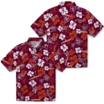 Virginia Tech Hokies Hawaiian Shirt – Hibiscus Flower Design