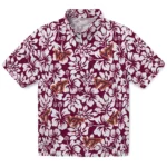 Virginia Tech Hokies Hawaiian Shirt – Hibiscus Motif