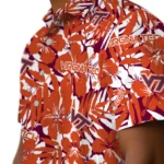 Virginia Tech Hokies Hawaiian Shirt – Hibiscus Overlay