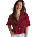 Virginia Tech Hokies Hawaiian Shirt – Leaf Outline