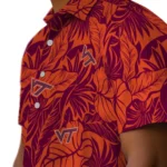 Virginia Tech Hokies Hawaiian Shirt – Monstera Layer