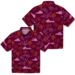 Virginia Tech Hokies Hawaiian Shirt – Palm And Clouds